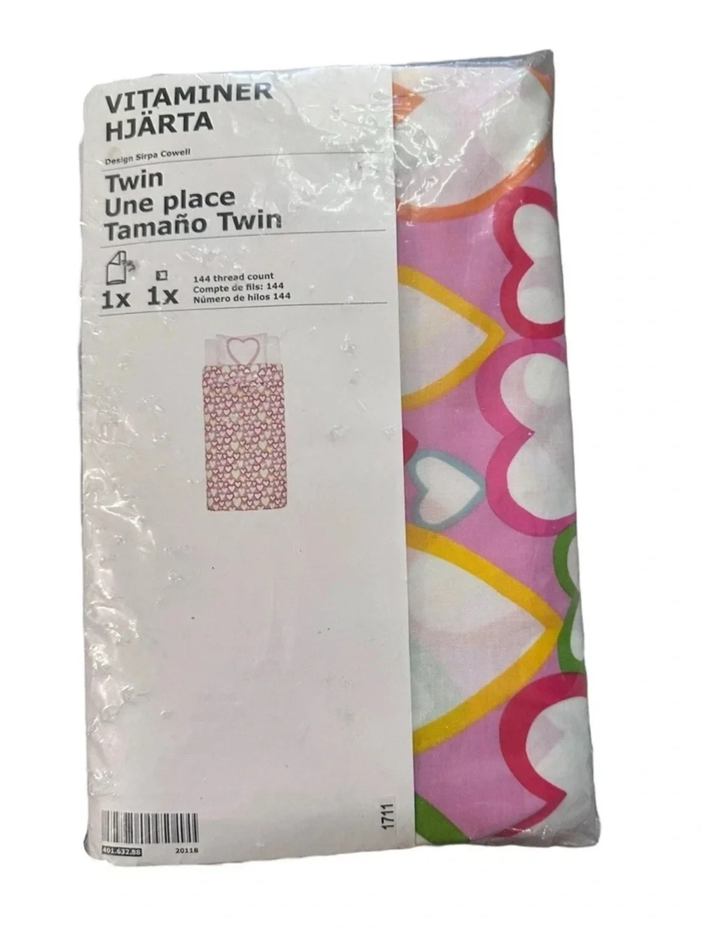 New IKEA Hearts Twin Duvet Covers & Bedding Sets